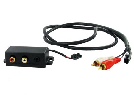 Aux kabel- Aux in monteringsbox, med RCA/3.5mm kontaktingångar i gruppen Bilstereo / Smartphone i bilen / AUX & USB i bilen hos BRL Electronics (701CT29AX05)