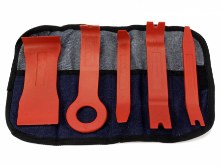 Demonteringsverktyg i 5 delar Röd i gruppen Bilstereo / Tilbehør / Monteringstilbehør hos BRL (701CT5065)