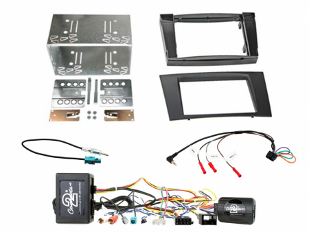 Installationskit för dubbeldin till Mercedes E-Klass/CLK i gruppen Bilstereo / Hvad passer i min bil / Mercedes / E-klass / E-klass 2002-2009 W211 hos BRL Electronics (701CTKMB23)