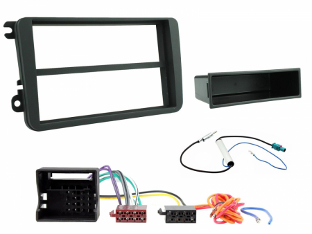 Installationskit Volkswagen Enkel-din (Ej Can-bus) i gruppen Bilstereo / Hvad passer i min bil / Volkswagen / Golf / Golf Mk5 2004-2009 / Skifte stereo Golf Mk5 2004-2009 hos BRL (701CTKVW01ISO)