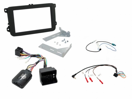 Installationskit Volkswagen Dubbel-din, svart i gruppen Bilstereo / Hvad passer i min bil / Volkswagen / Caddy / Caddy Mk3 2004-2015 / Skift stereo Caddy Mk3 2004-2015 hos BRL Electronics (701CTKVW18)