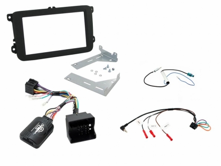 Installationskit Volkswagen Dubbel-din, svart i gruppen Bilstereo / Hvad passer i min bil / Volkswagen / Caddy / Caddy Mk3 2004-2015 / Byta stereo Caddy Mk3 2004-2015 hos BRL Electronics (701CTKVW18)