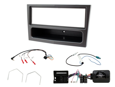 Installationskit Opel Astra 04-10, Antracit-metallic, Enkel-Din, CAN-Bus i gruppen Bilstereo / Hvad passer i min bil / Opel / Astra / Astra 2009-2015 hos BRL Electronics (701CTKVX29)