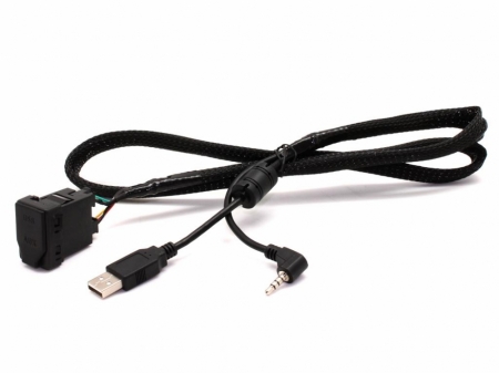 Connects2 Aux- och USB-adapter Toyota Yaris 08> i gruppen Bilstereo / Hvad passer i min bil / Toyota / Yaris / Yaris 2006-2011 hos BRL Electronics (701CTTOYOTAUSB2)