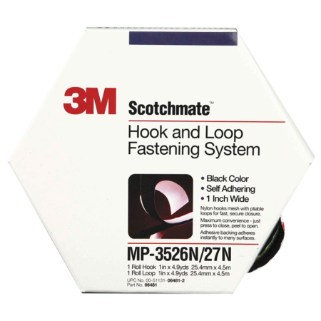 3M velcrotape 25 mm x 4,5 m, sort i gruppen Bilstereo / Tilbehør / Monteringstilbehør hos BRL (7073MBVPK)