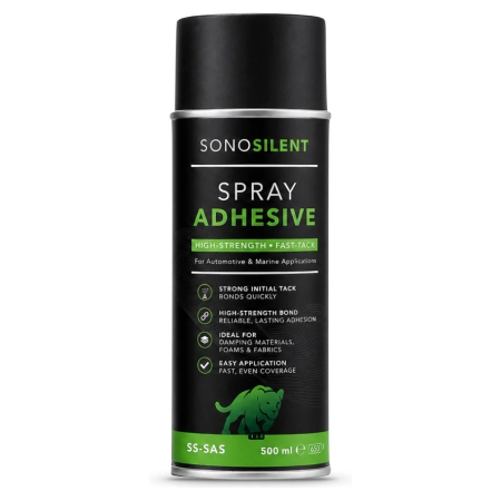 SONO Silent SS-SAS spraylim, 500 ml i gruppen Bilstereo / Tilbehør / Byggematerialer / Filt og højttalerstof hos BRL (708SSSAS)