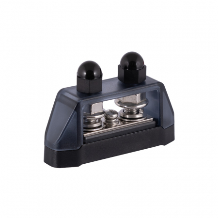 Distributionsblok i sort, 2 stk. M8 i gruppen Bilstereo / Tilbehør / Fordelerblokke hos BRL Electronics (720BBG2)