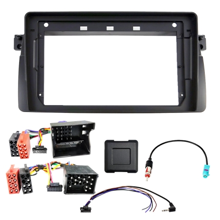 Auto-Connect installationskit til 9-tommers bilstereo, BMW 3-serie E46 1998-2007 i gruppen Bilstereo / Hvad passer i min bil / BMW / BMW 3-serie / BMW E46 1999-2006 / Udskift radioen BMW E46 1999-2006 hos BRL (720F9BM4)
