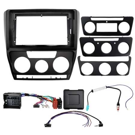 Auto-Connect installationskit til 9/10.1-tommers bilstereo, Skoda Octavia 1Z 2004-2013 i gruppen Bilstereo / Hvad passer i min bil / Skoda / Skoda Octavia / Skoda Octavia 2009-2012 hos BRL (720F9SK1)