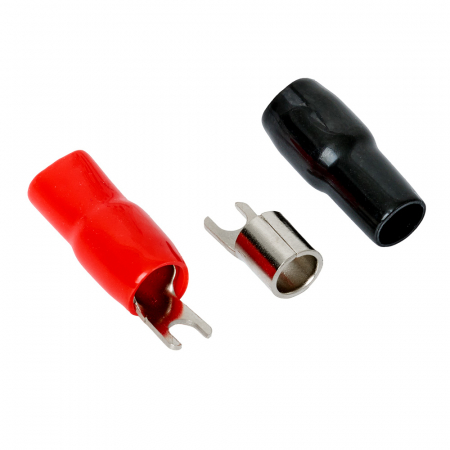 Auto-Connect rød og sort gaffelkabelsko, 21 mm² i gruppen Bilstereo / Tilbehør / Monteringstilbehør hos BRL (720L1FT21)