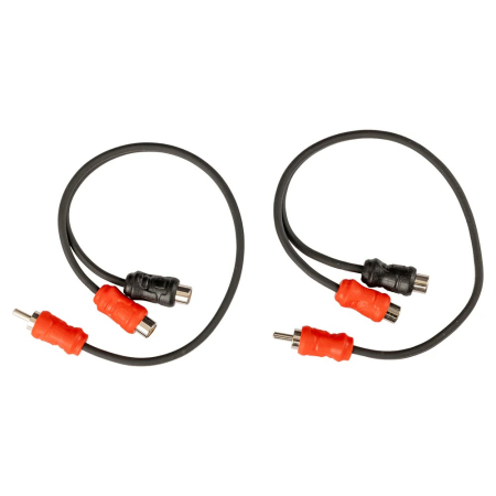 Auto-Connect koaksial Y-splitter lavt niveau 2 hun-1 han, Niveau 1 i gruppen Bilstereo / Kabler / Signalkabler hos BRL (720L1RCAY2F1MC)