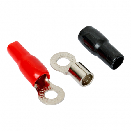 Auto-Connect rød og sort ringkabelsko M8, 21 mm² i gruppen Bilstereo / Tilbehør / Monteringstilbehør hos BRL (720L1RT218)