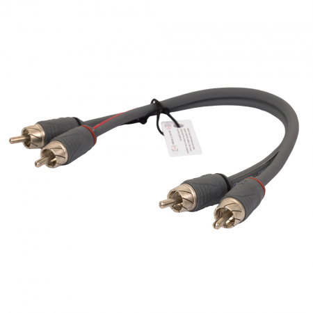 Auto-Connect snoet lavniveaukabel 0.25 meter, Level 2 i gruppen Bilstereo / Kabler / Signalkabler hos BRL (720L2RCA025TB)