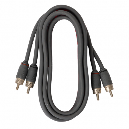 Auto-Connect snoet lavniveaukabel 1.5 meter, Level 2 i gruppen Bilstereo / Kabler / Signalkabler hos BRL (720L2RCA15TB)