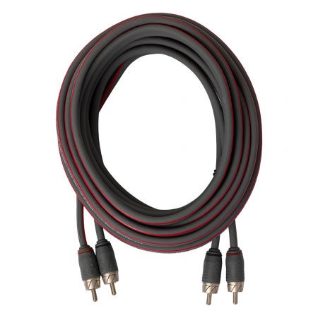 Auto-Connect snoet lavniveaukabel 5.5 meter, Level 2 i gruppen Bilstereo / Kabler / Signalkabler hos BRL (720L2RCA55TB)