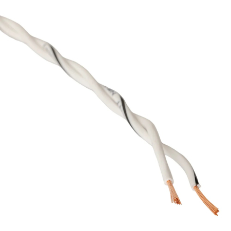 Auto-Connect tvundet højtalerkabel 2x0.8mm² hvid, pris pr. meter i gruppen Bilstereo / Kabler / Højttalerkabel hos BRL (720L2SCT208IWH)