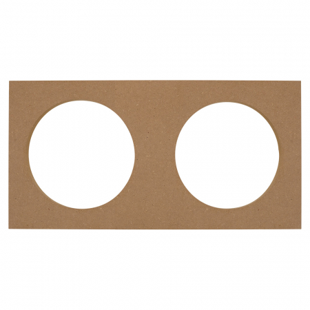 MDF-monteringsplade, 2x6.5 tommer i gruppen Bilstereo / Tilbehør / Byggematerialer / MDF-ringe hos BRL Electronics (720MDFPLATE65)