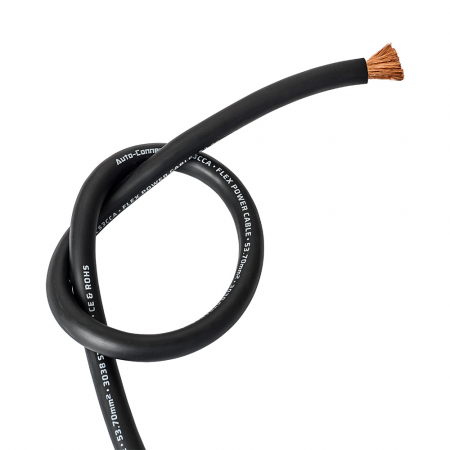 Auto-Connect sort strømkabel CCA 53.7mm², metervare i gruppen Bilstereo / Kabler / Strømkabler hos BRL Electronics (720PC53CCAB)