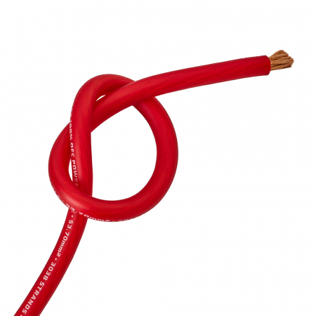 Auto-Connect rød strømkabel OFC 53,7mm², metervare i gruppen Bilstereo / Kabler / Strømkabler hos BRL Electronics (720PC53OFCR)