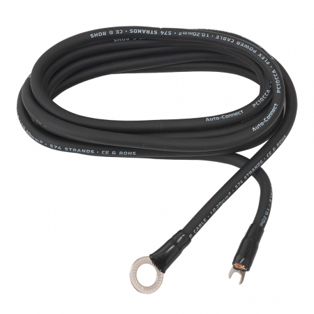 Auto-Connect 2.5 meter strømkabel CCA 10.2mm², sort i gruppen Bilstereo / Kabler / Strømkabler hos BRL Electronics (720PCT10CCA25B)
