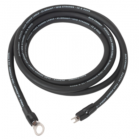 Auto-Connect 2.5 meter strømkabel CCA 21.6mm², sort i gruppen Bilstereo / Kabler / Strømkabler hos BRL Electronics (720PCT21CCA25B)