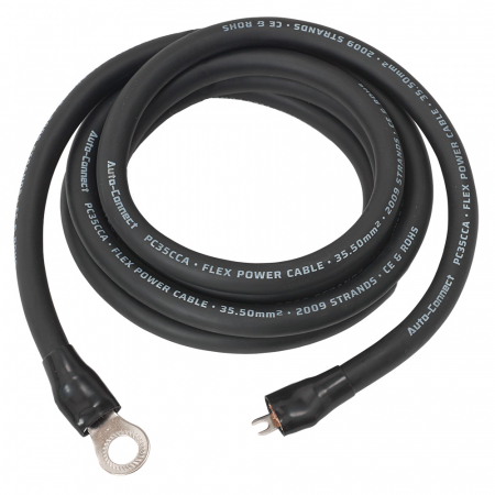 Auto-Connect 2.5 metrin virtajohto CCA 35.5mm², musta i gruppen Bilstereo / Kabler / Strømkabler hos BRL Electronics (720PCT35CCA25B)