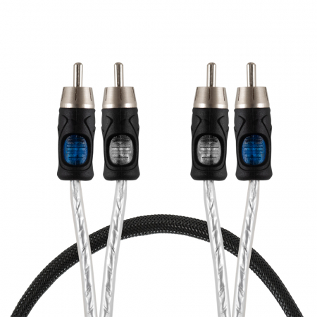 Auto-Connect 2-kanals lavniveau kabel 1 meter, Level 3 i gruppen Bilstereo / Kabler / Signalkabler hos BRL Electronics (720RCAL31)