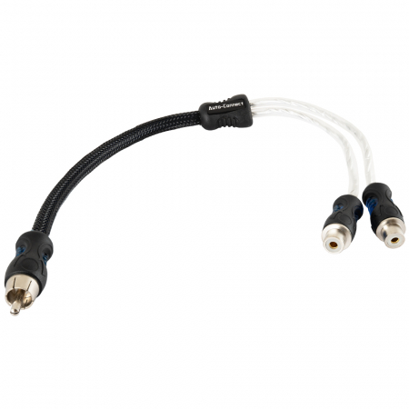 Auto-Connect Y-splitter Lavniveau 2 hun - 1 han 0.3m, Level 3 i gruppen Bilstereo / Kabler / Signalkabler hos BRL Electronics (720RCAYL3F)