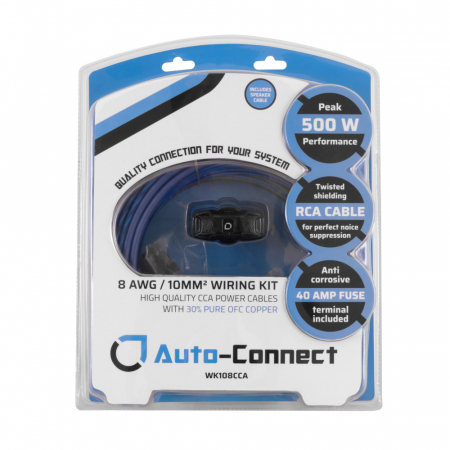 Auto-Connect 30/70 CCA kabelkit, 10mm² i gruppen Bilstereo / Kabler / Kabelsæt hos BRL Electronics (720WK108CCA)