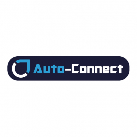 Auto-Connect-klistermärke 14x3cm, blå i gruppen Bilstereo / Tilbehør / Merchandise hos BRL Electronics (729LOGOFBL)