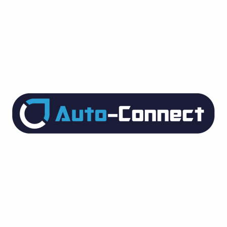 Auto-Connect-klistermærke 14x3cm, blå i gruppen Bilstereo / Tilbehør / Merchandise hos BRL Electronics (729LOGOFBL)