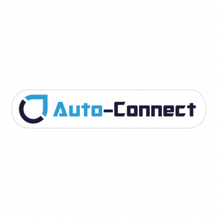 Auto-Connect-klistermærke 14x3cm, hvid i gruppen Bilstereo / Tilbehør / Merchandise hos BRL Electronics (729LOGOFW)