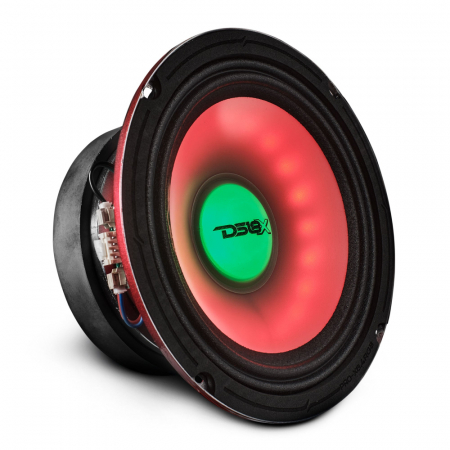 DS18 PRO-X6.4RGB, 6,5 tommer RGB LED-mellembas, styk i gruppen Bilstereo / Bilhøjttalere / Bas-/Mellemtoner hos BRL Electronics (803PROX64RGB)