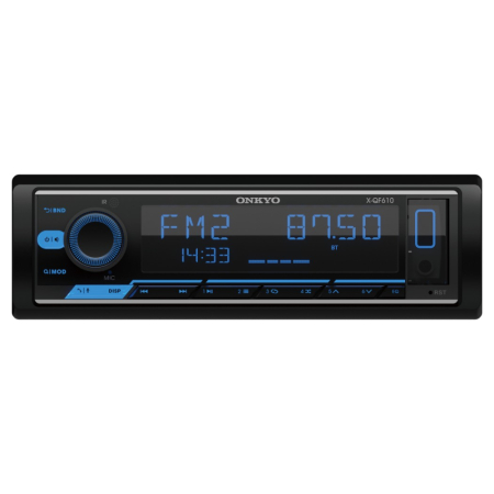 Onkyo X-QF610, Bluetooth-bilstereo med 2 par lavniveauudgange i gruppen Bilstereo / Autoradio / 1DIN hos BRL (806XQF610)