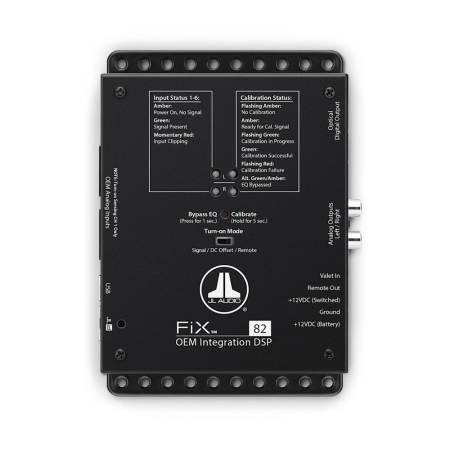 JL Audio FiX-82, integrerings-DSP med analoge & digitale udgange i gruppen Bilstereo / Forstærker / Lydprocessorer hos BRL (807FIX82)