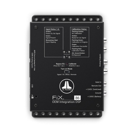 JL Audio FiX-86, integrations-DSP med analoge udgange i gruppen Bilstereo / Forstærker / Lydprocessorer hos BRL (807FIX86)