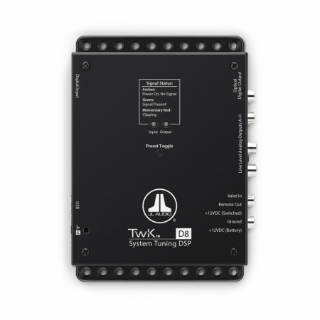 JL Audio TwK-88, 8-kanals DSP (analog indgang) i gruppen Bilstereo / Forstærker / Lydprocessorer hos BRL (807TWK88)