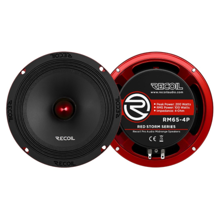 Recoil RM65-4P, 6,5-tommers mellemtoner, par i gruppen Bilstereo / Bilhøjttalere / Bas-/Mellemtoner hos BRL (808RM654P)
