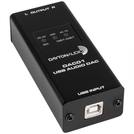 Dayton Audio DAC01, USB DAC med 24/96 stöd i gruppen Hjemmestereo / Hifi / DAC hos BRL Electronics (860DAC01)