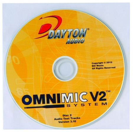 Dayton Audio OMCD Version 3 Test Track CD i gruppen Hjemmestereo / Tilbehør / Måle- og kalibreringsudstyr hos BRL Electronics (860OMCD)