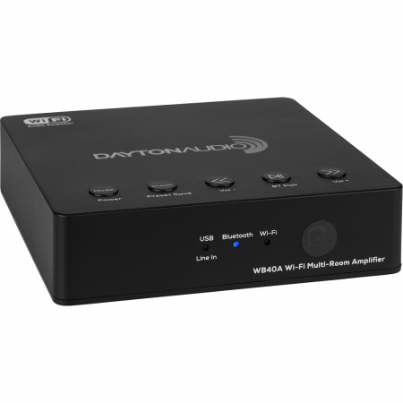 Dayton Audio WB40A, förstärkare med Wifi & Bluetooth i gruppen Hjemmestereo / Forstærker / Multiroom & Højttaleromskiftere hos BRL Electronics (860WB40A)