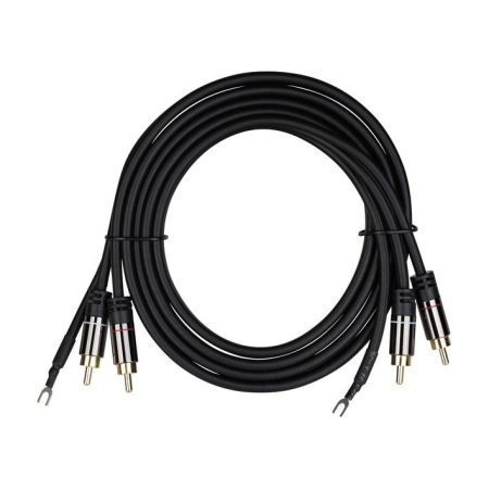 Audtek DMCG6, pladespillerkabel med jordleder 1,8 meter i gruppen Nyheder hos BRL (863DMCG6)