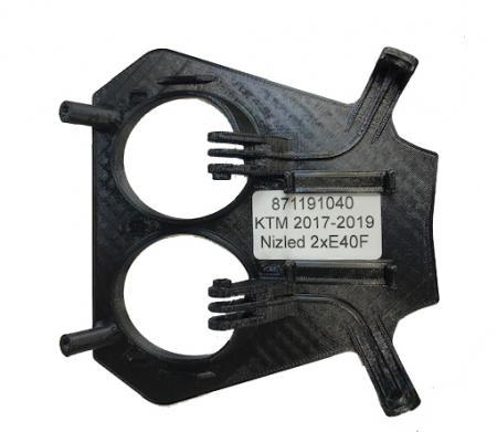 KTM 2017-2019 3D print Lampfäste Nizled 2xE30F/E40F i gruppen Bilstereo / LED-lys / Enduro / Hvad passer til min motorcykel / KTM / 2017-2019 hos BRL Electronics (871191040)