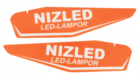 Nizled dekal till handtagsskydd KTM orange par i gruppen Bilstereo / LED-lys / Enduro / Tilbehør hos BRL Electronics (871DEKALHANDTAGO)