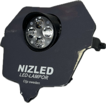 Singelljus kallvit 40w Fantic 2-takt 2024-, grå dekal, 1xE406k NIZLED i gruppen Bilstereo / LED-lys / Enduro / Hvad passer til min motorcykel / Fantic / 2024- hos BRL (871FANTIC242E40F1)