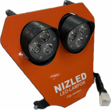 Dubbelkåpa 60w KTM 2020-2023, orange, kallvit 2xE30 NIZLED i gruppen Bilstereo / LED-lys / Enduro / Hvad passer til min motorcykel / KTM / 2020-2023 hos BRL Electronics (871KTM20E30F)