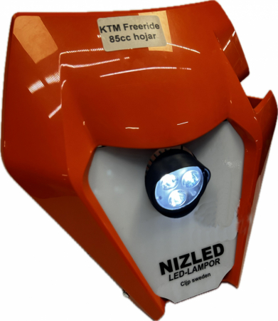 Singelkåpa 30w KTM 85cc/Freeride, orange, kallvit 1xE30 NIZLED i gruppen Bilstereo / LED-lys / Enduro / Hvad passer til min motorcykel / KTM / 2024- / 4-takt hos BRL Electronics (871KTMO20E30FF1)