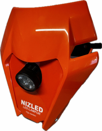Singelkåpa 40w med batteri till KTM 85cc, NIZLED R40DRL kallvit i gruppen Bilstereo / LED-lys / Enduro / Hvad passer til min motorcykel / KTM / 2020-2023 hos BRL (871KTMO20R40DF1)