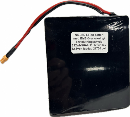 Li-ion batteri 12,6 (11,1v) 20Ah (BMS), (till E30/E60 lampan) i gruppen Bilstereo / LED-lys / Enduro / Hvad passer til min motorcykel / Beta / 2020- / 2-takt hos BRL (871LIION2011V)