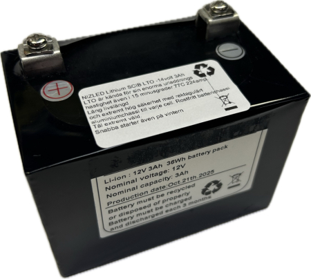 Li-ion Enduro batteri 14 volt 3Ah med LTO cell, passar KTM 2024-  i gruppen Nyheder hos BRL (871LIION324)